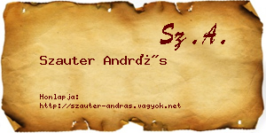 Szauter András névjegykártya